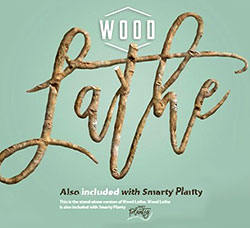 逼真的树枝字效模板(含高清视频教程)：Wood Lathe - Real wood text maker